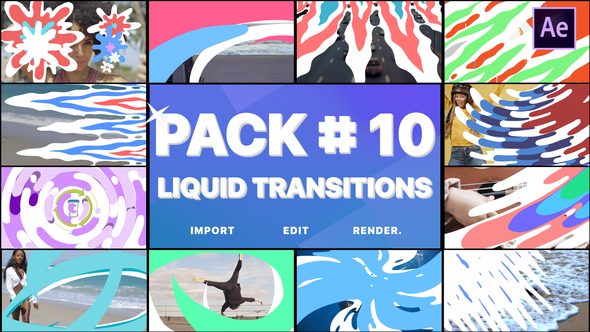 Liquid Transitions Pack 10 | After Effects