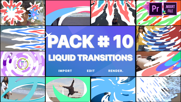 Liquid Transitions Pack 10 | Premiere Pro MOGRT