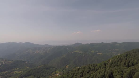 Aerial Mountain and Sky