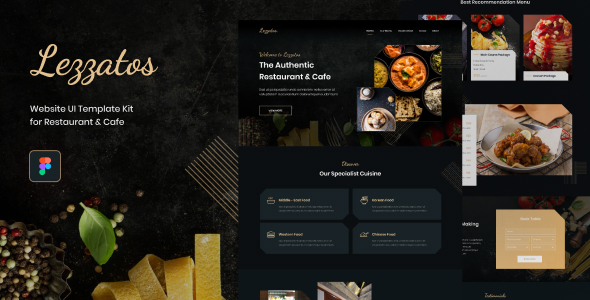 Lezzatos | Restaurant and Cafe for Figma