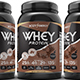 Whey Protein Supplement Label Template - GraphicRiver Item for Sale