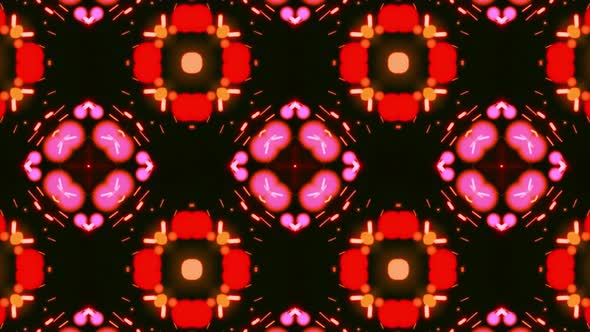 Multicolor Abstract VJ Kaleidoscope Background Seamless Loop