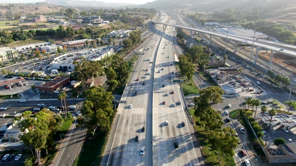 Aerial View of the San Diego Freeway