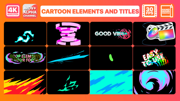 Cartoon Dynamic Shapes | FCPX alt