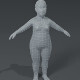 Fat Girl Kid Child Body Base Mesh 3D Model - 3DOcean Item for Sale