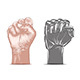 Hand Drawn Sketch Of Human And Robot Fist - GraphicRiver Item for Sale