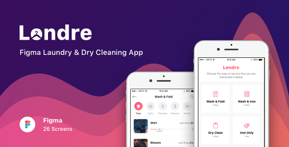 Londre - Figma Laundry & Dry Cleaning App