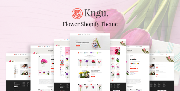 Kngu - Tema de Shopify para floristería simple y limpio