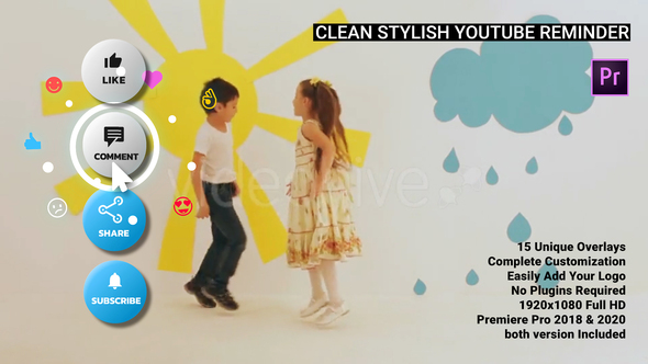 Clean Stylish YouTube Reminder – Premiere Pro
