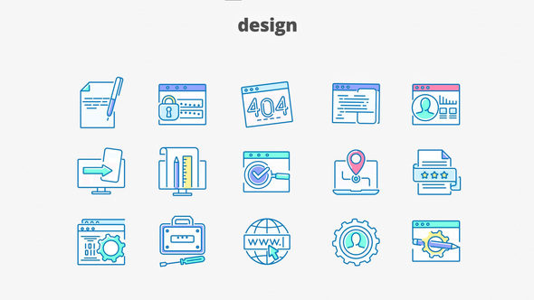 Design - Filled Outline Animated Icons alt