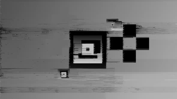 Abstract Pixel Glitch Background