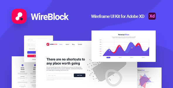 WireBlock - Wireframe UI Kit for Adobe XD
