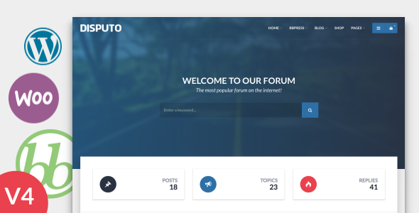 Disputo – WordPress bbPress Forum Theme