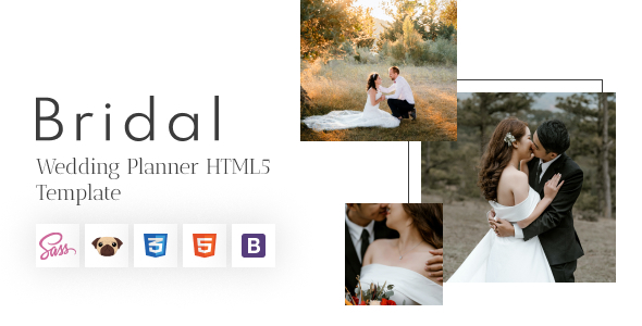 Bridal - Wedding Planner and Photography HTML5 Template