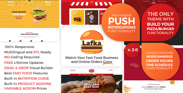 Lafka - WooCommerce Theme for Burger - Pizza & Food Delivery