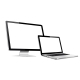 Responsive Design Computer Display with Laptop - GraphicRiver Item for Sale