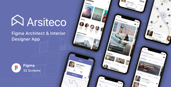 Arsiteco - Figma Architect & Interior Designer App