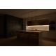3D Render of a Kitchen with Led Lighting and