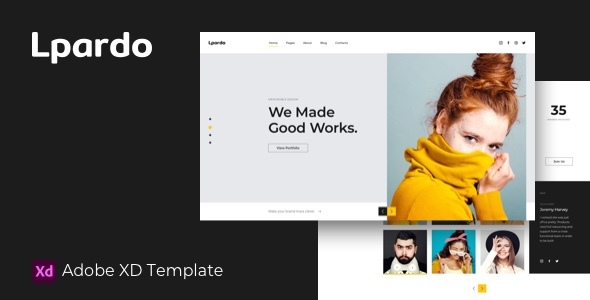 Lpardo — Creative agency Adobe XD Template