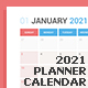 Calendar 2021 Planner Design - GraphicRiver Item for Sale