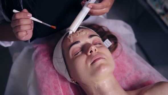 Carboxytherapy for Young Woman in Professional Spa Salon