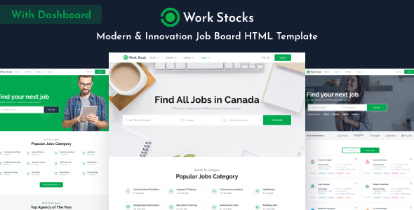 Work Stocks – Job Board HTML Template