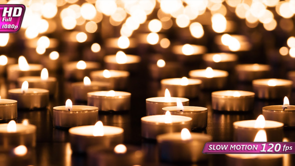 Candles On Black Granite