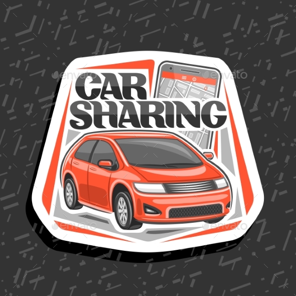 Vector Car Sharing Emblem