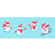 Snowman Rejoices, Having Fun, Greets and Waves - GraphicRiver Item for Sale
