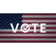 Vote Word Appeal on Blurred Us Flag - GraphicRiver Item for Sale
