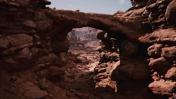 Red Stone Arch in Grand Canyon Park