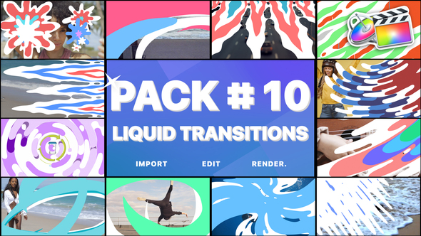 Liquid Transitions Pack 10 | FCPX alt