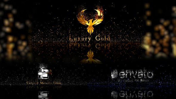 Gold Metal And Particles alt