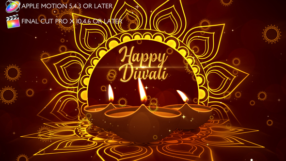 Diwali Festival Opener - Apple Motion alt