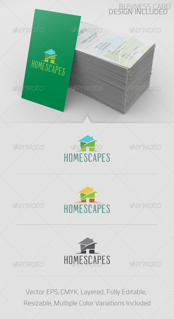 Homescapes Logo Template