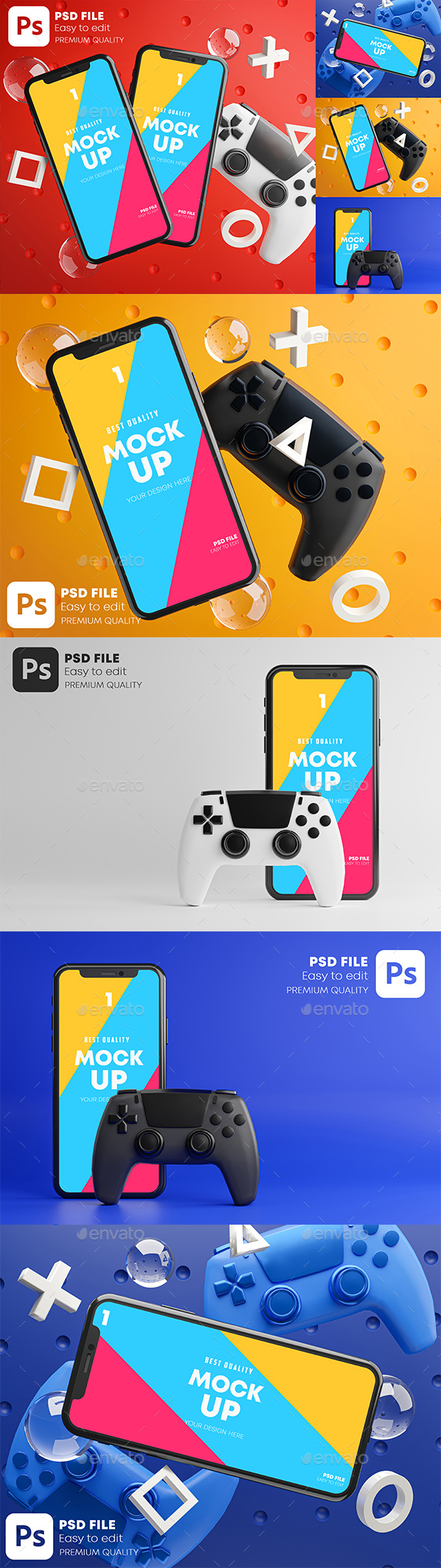 Download Gamepad Mockup Graphics Vectors From Graphicriver