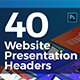 40 Hero Website Presentation Headers - GraphicRiver Item for Sale