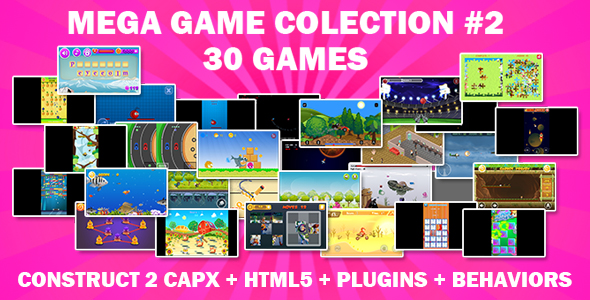 Games Mega Collection (CAPX and HTML5) 30 Games