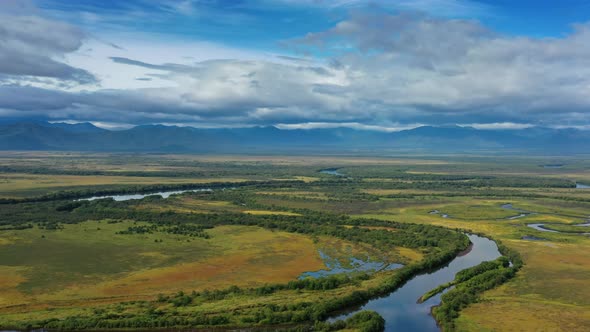 Avacha River Delta and Bay on Kamchatka