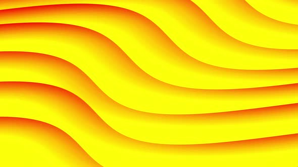 Abstract Orange Colorful Smooth Line Background With Wave Motion