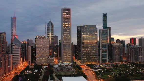 Chicago - Cinematic Shot at Dawn