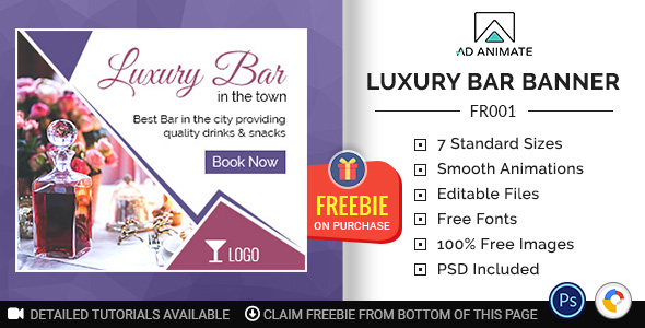 Food & Restaurant | Luxury Bar Banner (FR001)