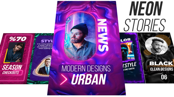 Neon Instagram Stories alt