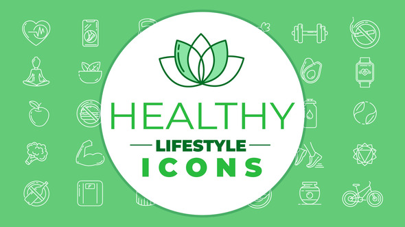 Healthy Lifestyle Icons