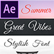 Great Vibes - Animated Typeface for After Effects - VideoHive Item for Sale