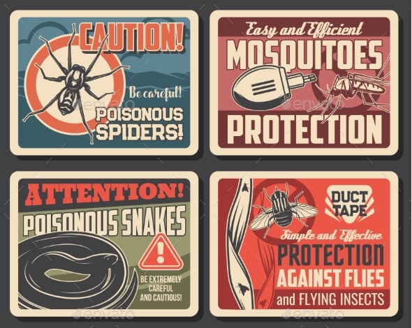 Mosquito and Flies Protection, Snakes and Spider