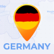 Germany Map - Deutschland Travel Map - Federal Republic of Germany Map - VideoHive Item for Sale