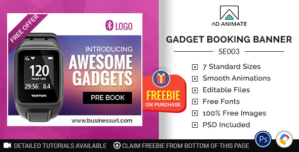 Shopping &Amp; E-Commerce | Gadget Booking Banner (Se003)