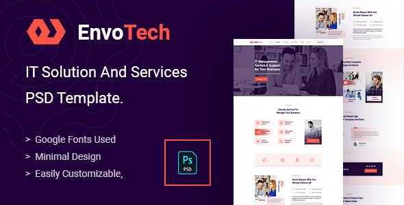 EnvoTech - IT Solution and Services PSD Template