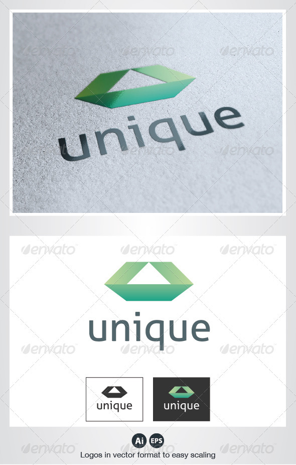 Unique U Letter Logo